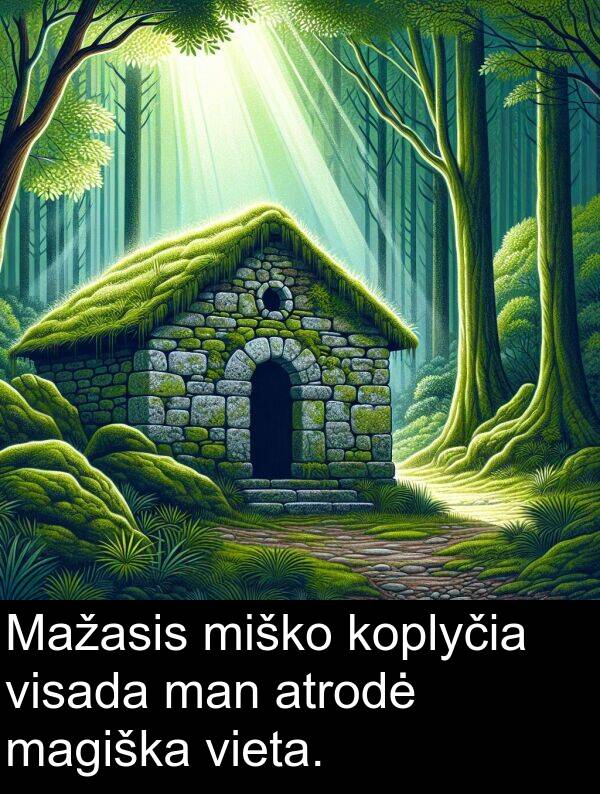 man: Mažasis miško koplyčia visada man atrodė magiška vieta.