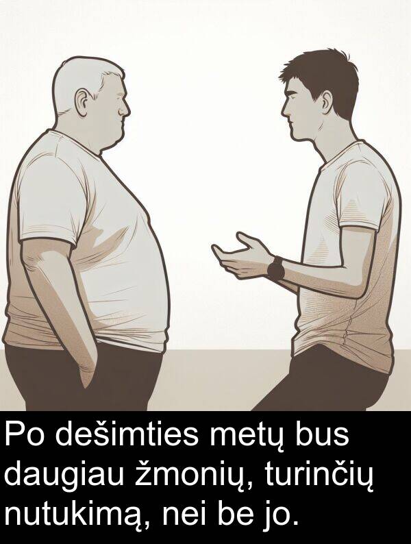 jo: Po dešimties metų bus daugiau žmonių, turinčių nutukimą, nei be jo.