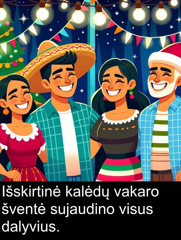 kalėdų: Išskirtinė kalėdų vakaro šventė sujaudino visus dalyvius.