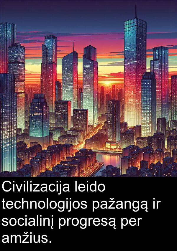 technologijos: Civilizacija leido technologijos pažangą ir socialinį progresą per amžius.
