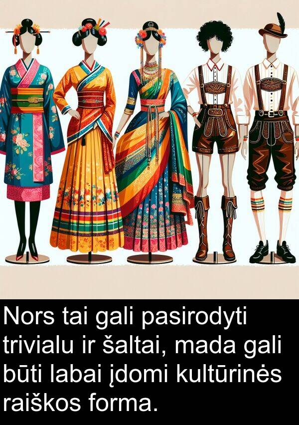 mada: Nors tai gali pasirodyti trivialu ir šaltai, mada gali būti labai įdomi kultūrinės raiškos forma.