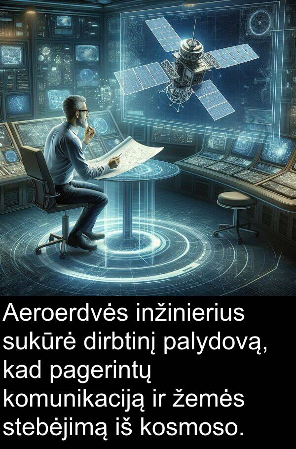 komunikaciją: Aeroerdvės inžinierius sukūrė dirbtinį palydovą, kad pagerintų komunikaciją ir žemės stebėjimą iš kosmoso.