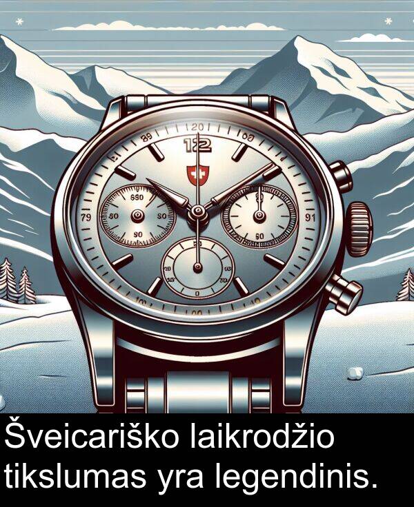 legendinis: Šveicariško laikrodžio tikslumas yra legendinis.