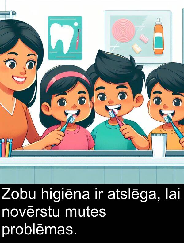 higiēna: Zobu higiēna ir atslēga, lai novērstu mutes problēmas.