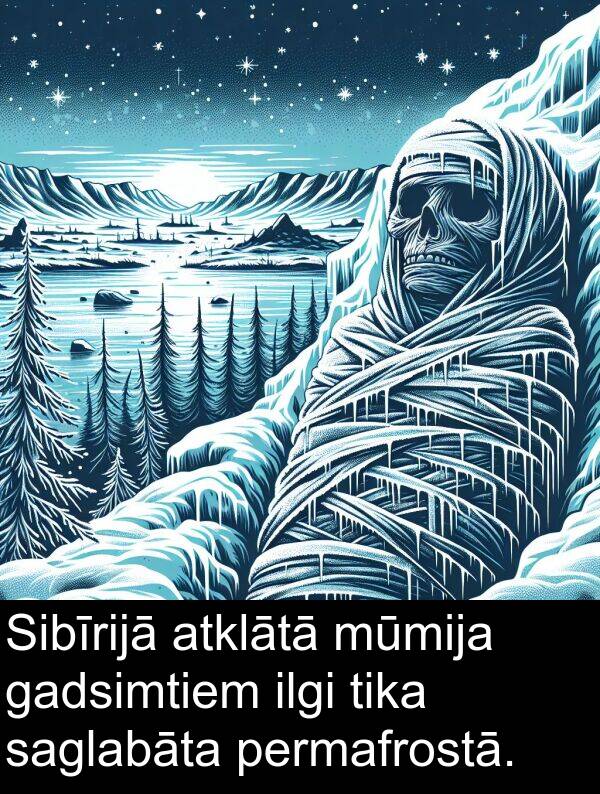 gadsimtiem: Sibīrijā atklātā mūmija gadsimtiem ilgi tika saglabāta permafrostā.