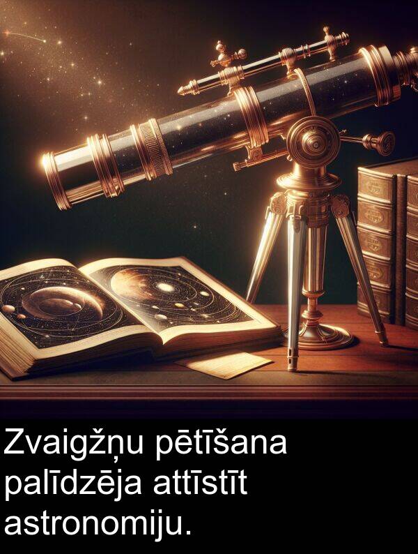 pētīšana: Zvaigžņu pētīšana palīdzēja attīstīt astronomiju.