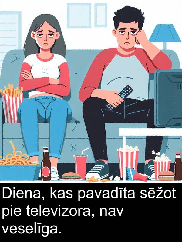 nav: Diena, kas pavadīta sēžot pie televizora, nav veselīga.