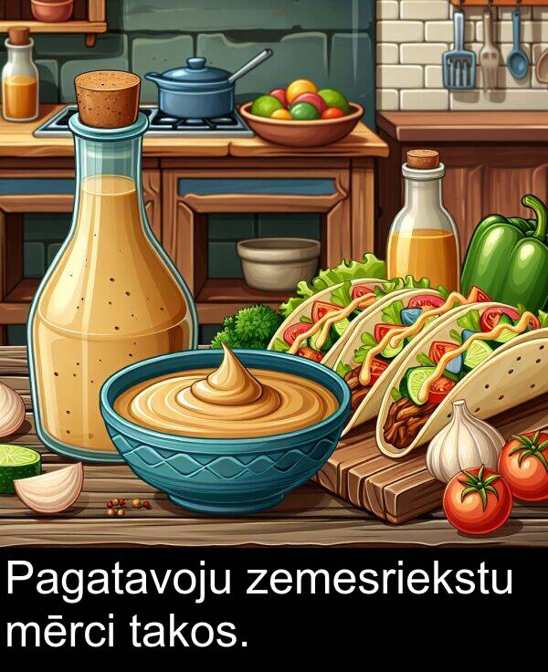 zemesriekstu: Pagatavoju zemesriekstu mērci takos.