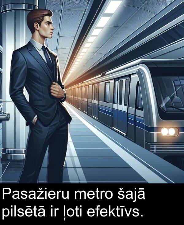 šajā: Pasažieru metro šajā pilsētā ir ļoti efektīvs.