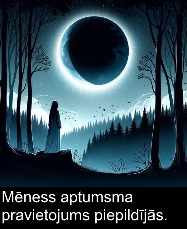 aptumsma: Mēness aptumsma pravietojums piepildījās.