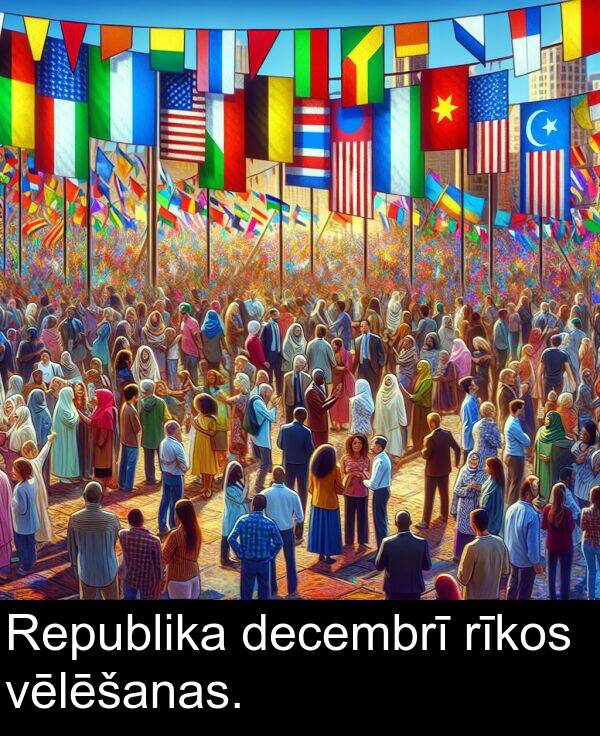 vēlēšanas: Republika decembrī rīkos vēlēšanas.