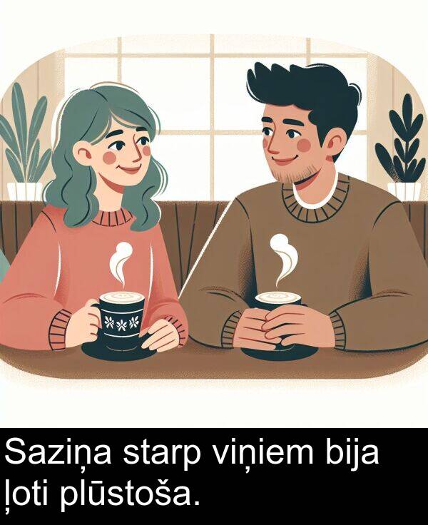 ļoti: Saziņa starp viņiem bija ļoti plūstoša.