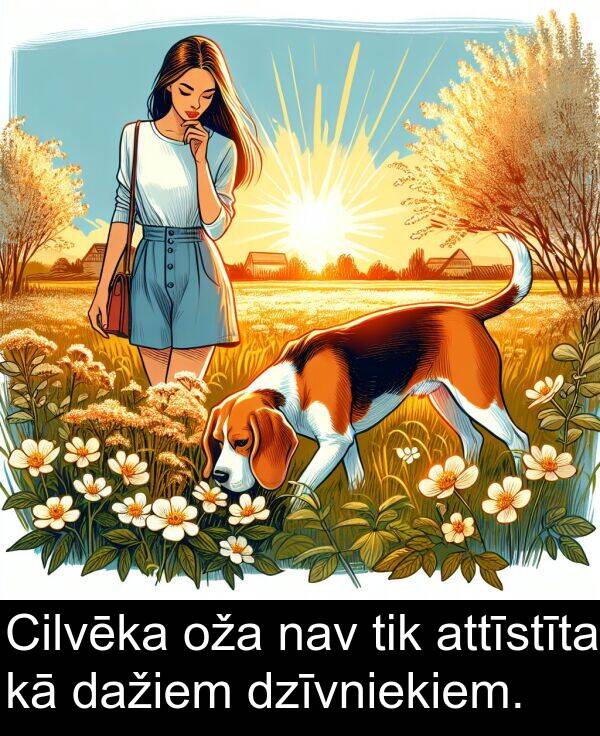 nav: Cilvēka oža nav tik attīstīta kā dažiem dzīvniekiem.