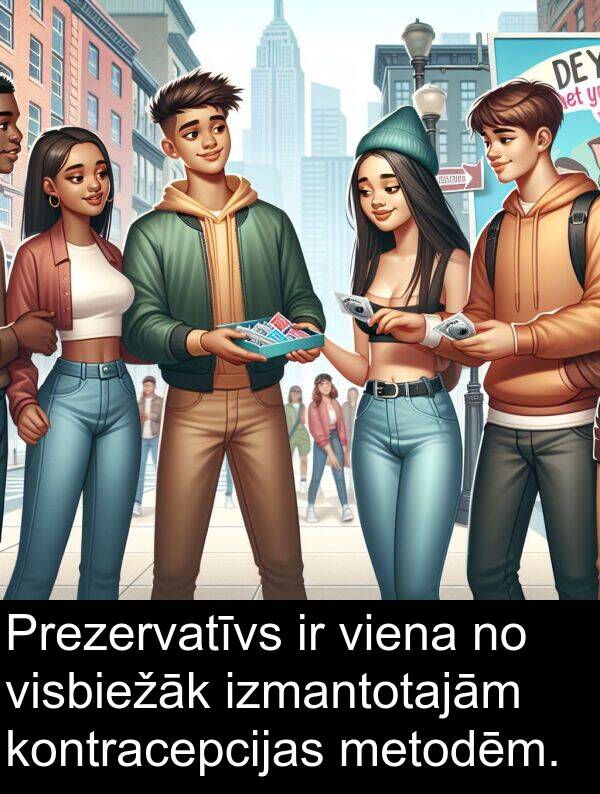 kontracepcijas: Prezervatīvs ir viena no visbiežāk izmantotajām kontracepcijas metodēm.