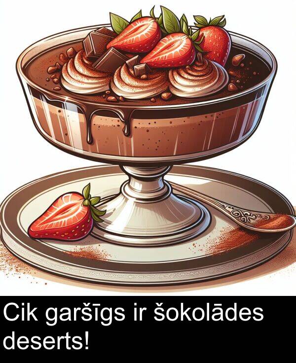 šokolādes: Cik garšīgs ir šokolādes deserts!