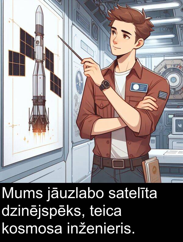 kosmosa: Mums jāuzlabo satelīta dzinējspēks, teica kosmosa inženieris.