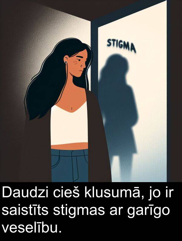 saistīts: Daudzi cieš klusumā, jo ir saistīts stigmas ar garīgo veselību.