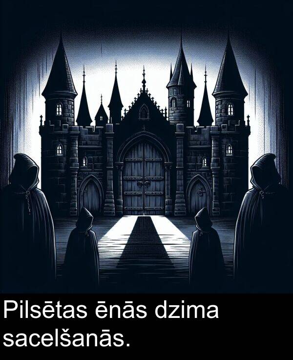 sacelšanās: Pilsētas ēnās dzima sacelšanās.