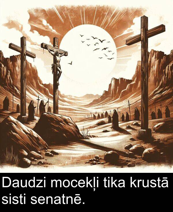 krustā: Daudzi mocekļi tika krustā sisti senatnē.