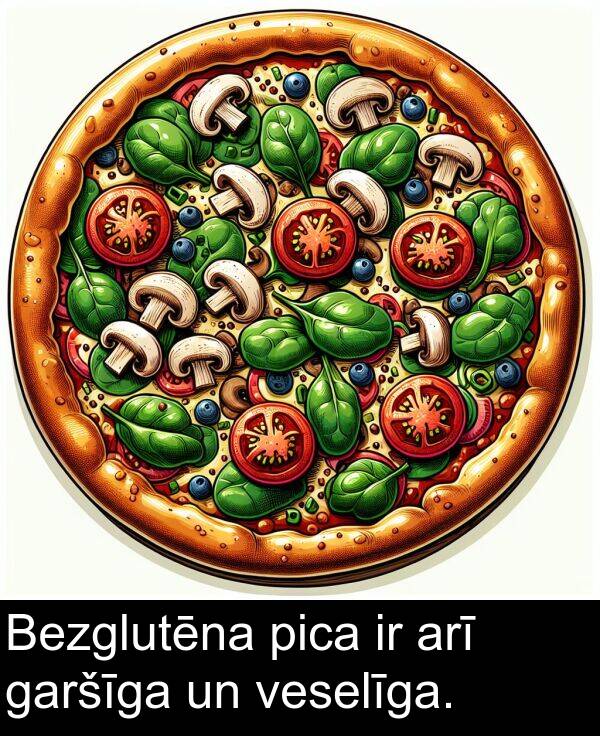 pica: Bezglutēna pica ir arī garšīga un veselīga.