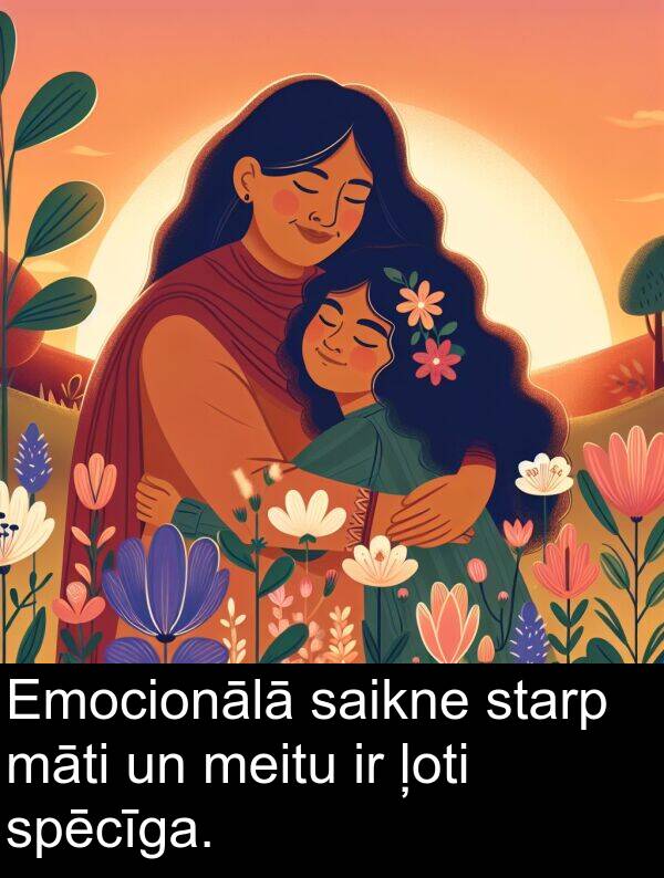 saikne: Emocionālā saikne starp māti un meitu ir ļoti spēcīga.
