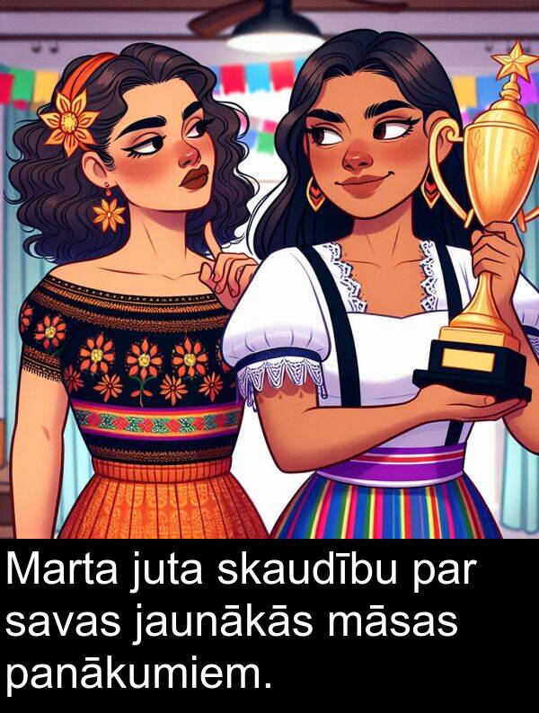 juta: Marta juta skaudību par savas jaunākās māsas panākumiem.