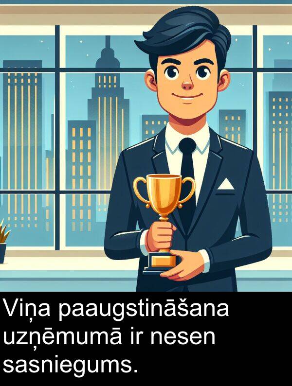 nesen: Viņa paaugstināšana uzņēmumā ir nesen sasniegums.