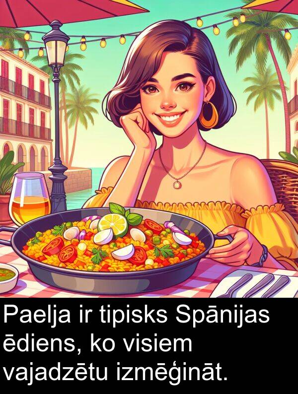 ēdiens: Paelja ir tipisks Spānijas ēdiens, ko visiem vajadzētu izmēģināt.