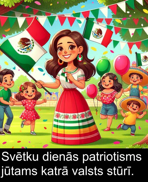 katrā: Svētku dienās patriotisms jūtams katrā valsts stūrī.