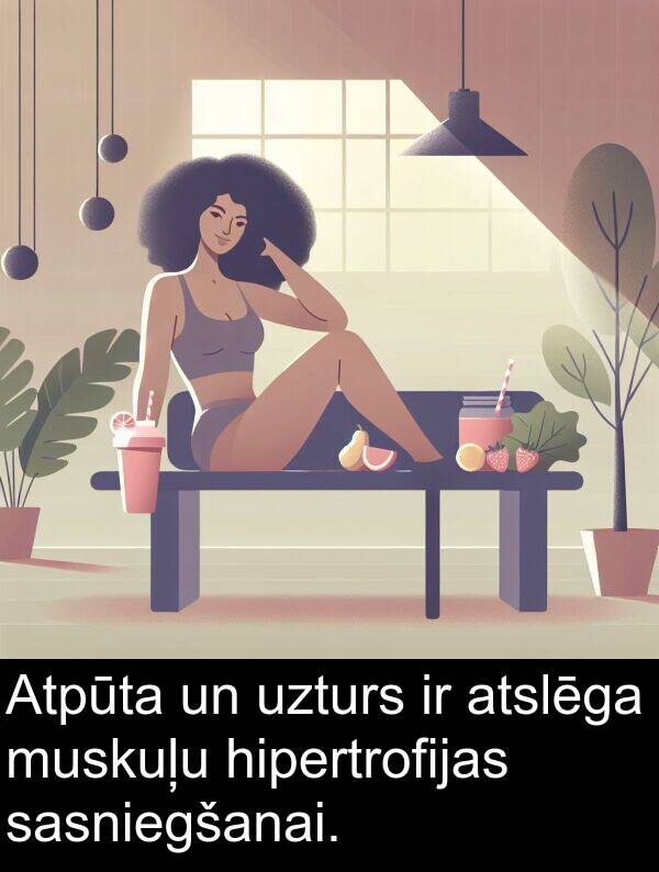hipertrofijas: Atpūta un uzturs ir atslēga muskuļu hipertrofijas sasniegšanai.
