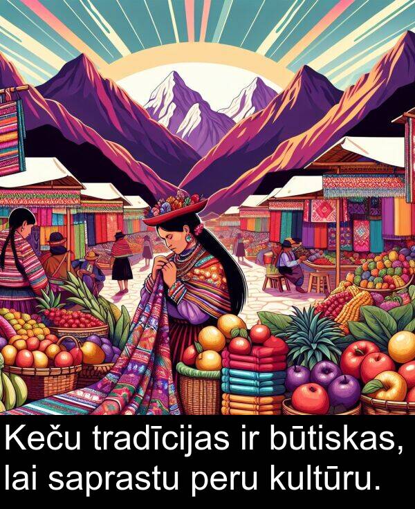 kultūru: Keču tradīcijas ir būtiskas, lai saprastu peru kultūru.