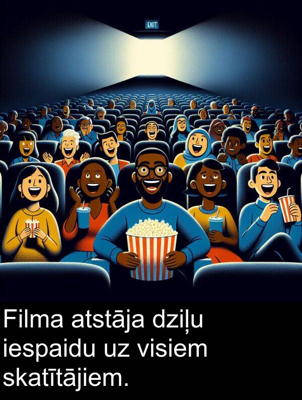 atstāja: Filma atstāja dziļu iespaidu uz visiem skatītājiem.