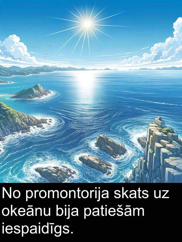 promontorija: No promontorija skats uz okeānu bija patiešām iespaidīgs.
