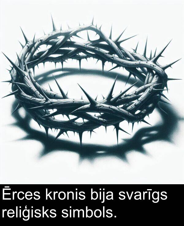 reliģisks: Ērces kronis bija svarīgs reliģisks simbols.
