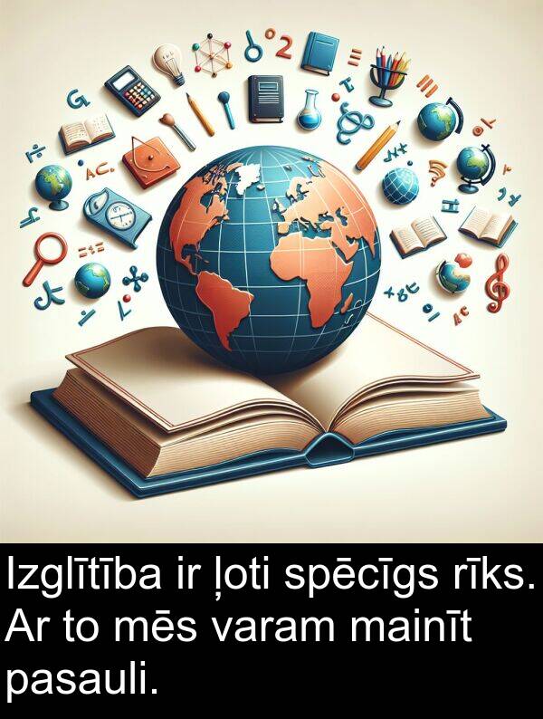 mainīt: Izglītība ir ļoti spēcīgs rīks. Ar to mēs varam mainīt pasauli.