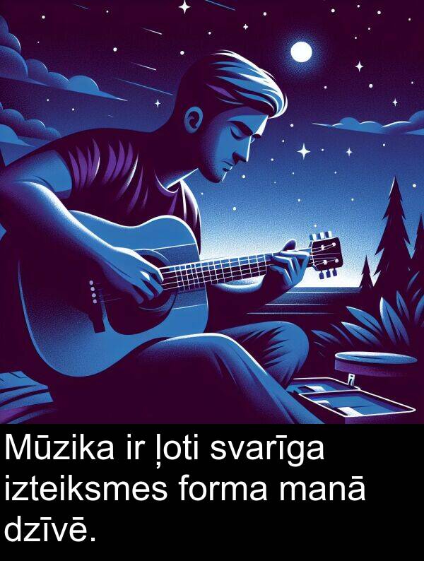 svarīga: Mūzika ir ļoti svarīga izteiksmes forma manā dzīvē.