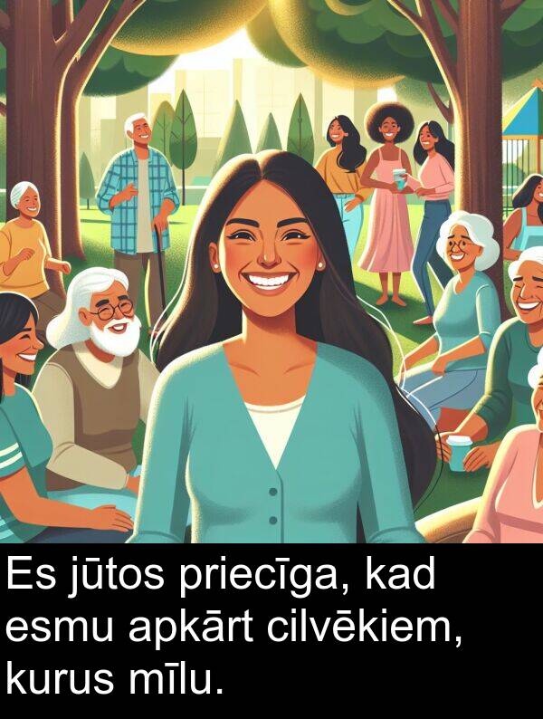 kurus: Es jūtos priecīga, kad esmu apkārt cilvēkiem, kurus mīlu.