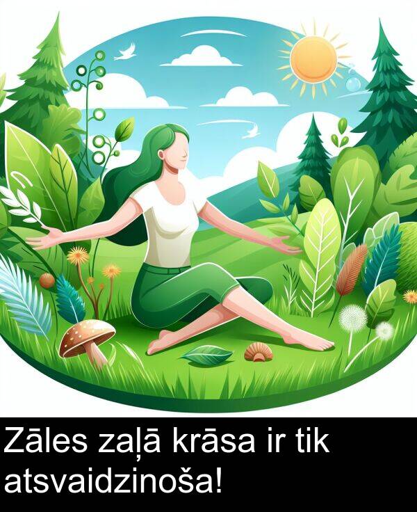 krāsa: Zāles zaļā krāsa ir tik atsvaidzinoša!