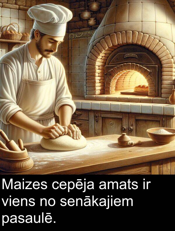 cepēja: Maizes cepēja amats ir viens no senākajiem pasaulē.