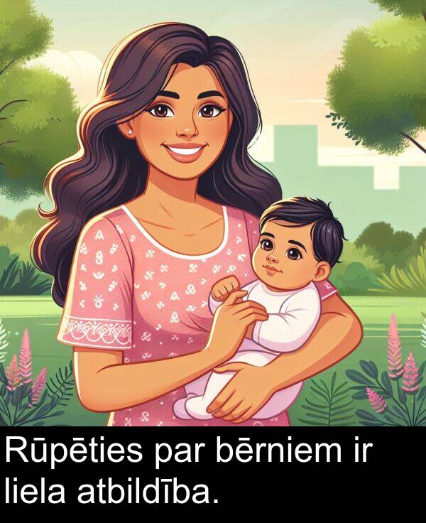 atbildība: Rūpēties par bērniem ir liela atbildība.