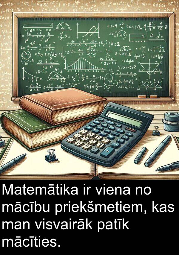 mācību: Matemātika ir viena no mācību priekšmetiem, kas man visvairāk patīk mācīties.