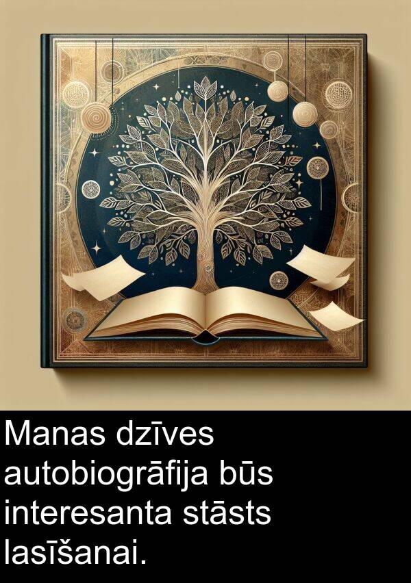 lasīšanai: Manas dzīves autobiogrāfija būs interesanta stāsts lasīšanai.
