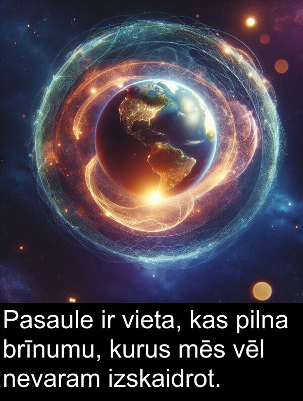 kurus: Pasaule ir vieta, kas pilna brīnumu, kurus mēs vēl nevaram izskaidrot.