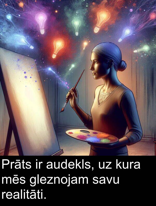 kura: Prāts ir audekls, uz kura mēs gleznojam savu realitāti.