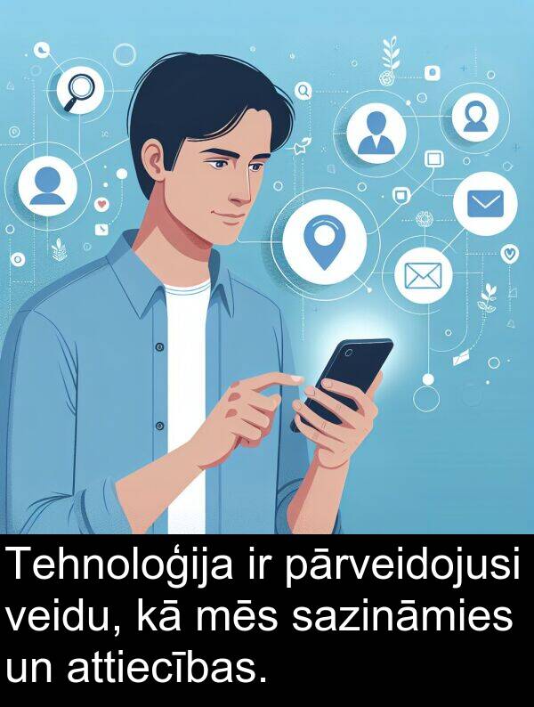 sazināmies: Tehnoloģija ir pārveidojusi veidu, kā mēs sazināmies un attiecības.