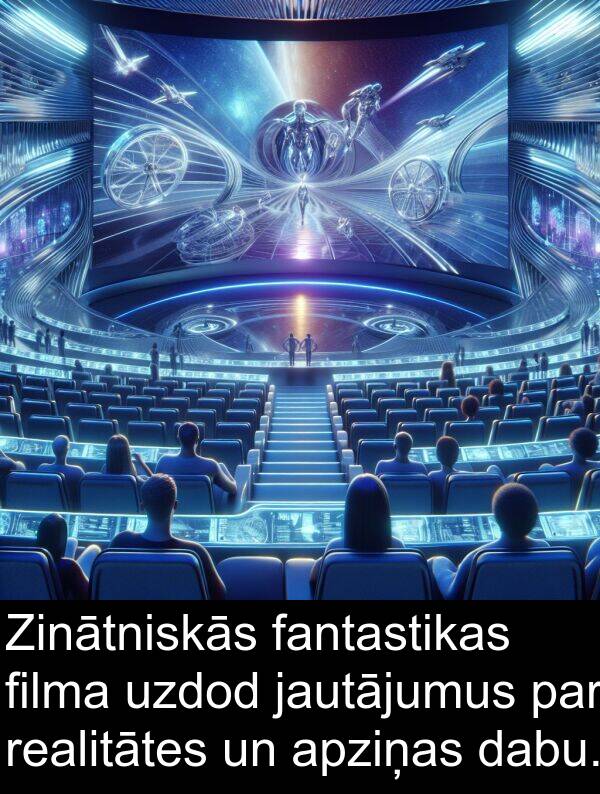 filma: Zinātniskās fantastikas filma uzdod jautājumus par realitātes un apziņas dabu.