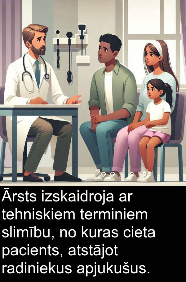 kuras: Ārsts izskaidroja ar tehniskiem terminiem slimību, no kuras cieta pacients, atstājot radiniekus apjukušus.