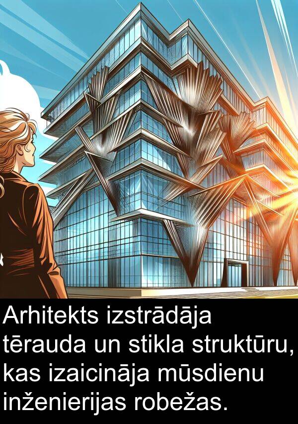 struktūru: Arhitekts izstrādāja tērauda un stikla struktūru, kas izaicināja mūsdienu inženierijas robežas.