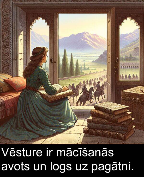 mācīšanās: Vēsture ir mācīšanās avots un logs uz pagātni.