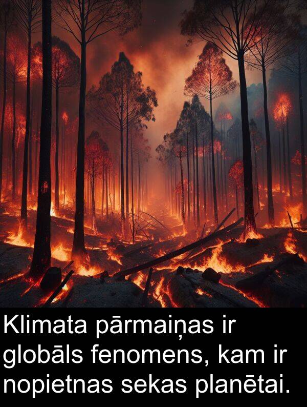 kam: Klimata pārmaiņas ir globāls fenomens, kam ir nopietnas sekas planētai.